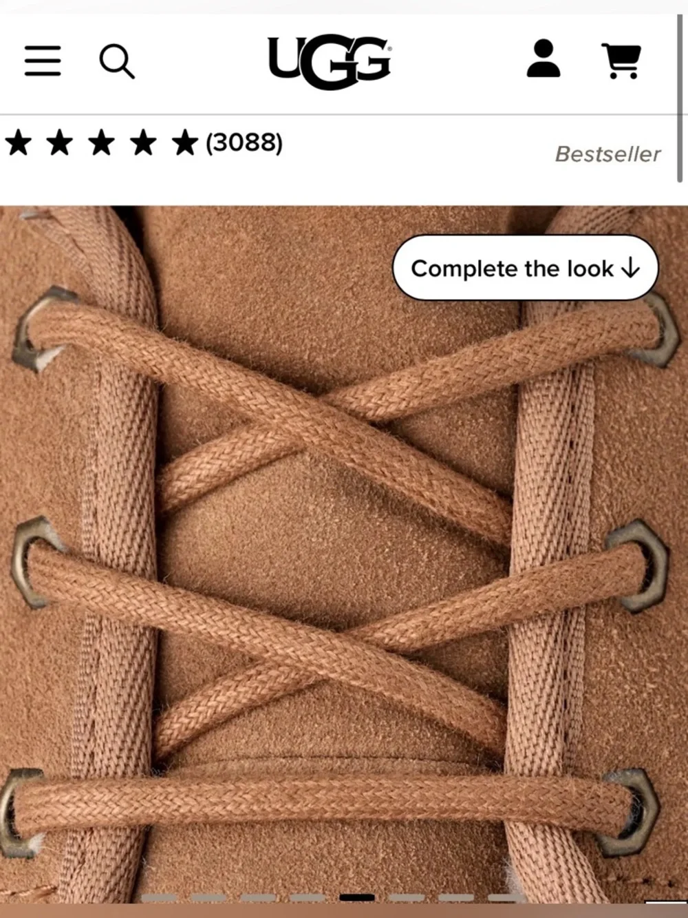 NWOT UGG Neumel Chukka Boot Men’s US 9 Eu 42 Tan Chestnut Suede Lace Up NWOT
